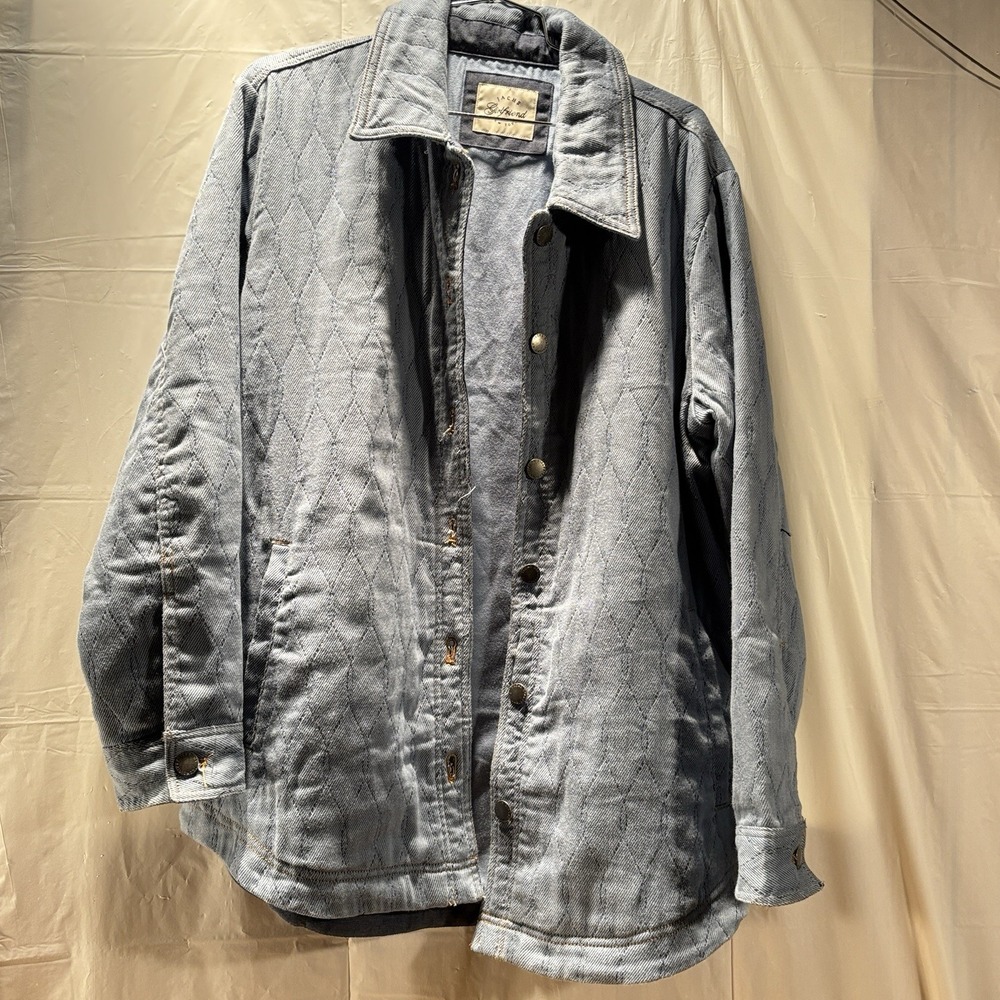 Jachs Girlfriend Women's Quilted Chore Blue Style Jacket-Size XXL